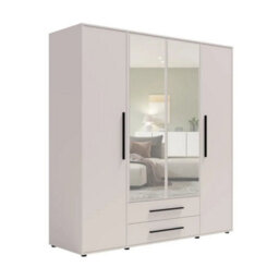 Arte Maxione 13 Hinged Door Wardrobe 198Cm - Cashmere, Elegant Push-To-Open Wardrobe - thumbnail 2