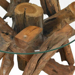 Vidaxl Coffee Table Solid Teak Driftwood 60 Cm - thumbnail 4