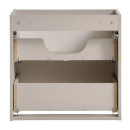 Heze Furniture Viva Bathroom Vanity Unit With Basin 60Cm Ribbed Fluted - Cashmere - thumbnail 6