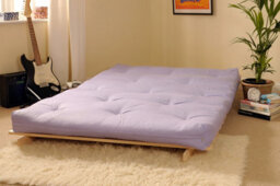 Comfy Living 4Ft Futon Set In Lilac - thumbnail 2