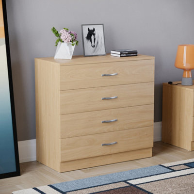 Lassic Vida Designs Riano Pine 4 Drawer Chest (H)720mm (W)750mm (D)360mm - image 1