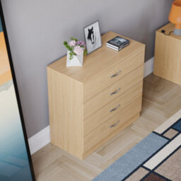 Lassic Vida Designs Riano Pine 4 Drawer Chest (H)720mm (W)750mm (D)360mm - thumbnail 4