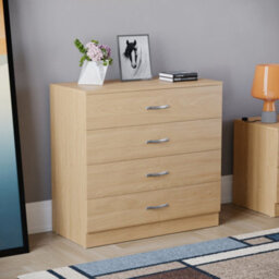 Lassic Vida Designs Riano Pine 4 Drawer Chest (H)720mm (W)750mm (D)360mm - thumbnail 1