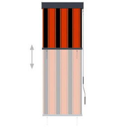 Berkfield Outdoor Roller Blind 60X250 Cm Orange And Brown - thumbnail 3