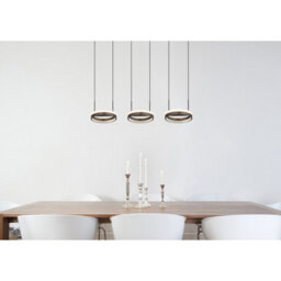 Luminosa Lighting Luminosa Della Pendant Ceiling Light Matt Black 3X Led 3000-6000K - thumbnail 7