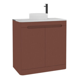 Royal Bathrooms Venice 800mm Terracotta Clay Freestanding Bathroom Countertop Vanity Unit 2 Door With Round Basin - thumbnail 7