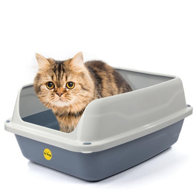 Cat Centre.Direct Cat Centre Big Cat Litter Tray - Extra Deep Anti-Spillage Box - image 1
