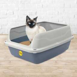 Cat Centre.Direct Cat Centre Big Cat Litter Tray - Extra Deep Anti-Spillage Box - thumbnail 8