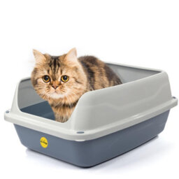 Cat Centre.Direct Cat Centre Big Cat Litter Tray - Extra Deep Anti-Spillage Box - thumbnail 1