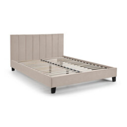 Oakham Pebble Cream Velvet Upholstered Bed -  Single (90Cm) - thumbnail 2