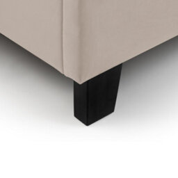 Oakham Pebble Cream Velvet Upholstered Bed -  Single (90Cm) - thumbnail 6