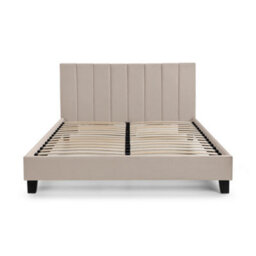 Oakham Pebble Cream Velvet Upholstered Bed -  Single (90Cm) - thumbnail 4