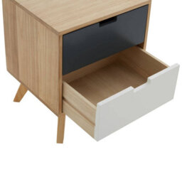 Orsina Versatile Design 2 Drawer Bedside Table, Industrial Design Table For Bedroom, Everyday Use Lounge Table - thumbnail 8