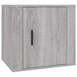 Berkfield Bedside Cabinet Grey Sonoma 50X39X47 Cm - thumbnail 2