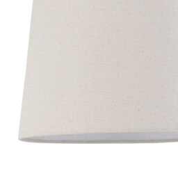 First Choice Lighting Tripod - Chrome Lamp With Natural Linen Shade - thumbnail 6