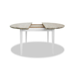 Statement Furniture Florence Round Oval Extendable Kitchen Dining Table In White - thumbnail 7