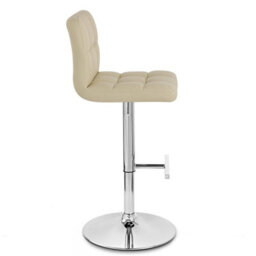 Atlantic Grid Bar Stool Cream & Chrome Legs - thumbnail 2