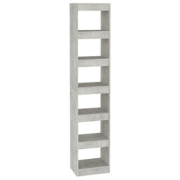 Vidaxl Book Cabinet/room Divider Concrete Grey 40X30X198 Cm Book Cabinets - thumbnail 2