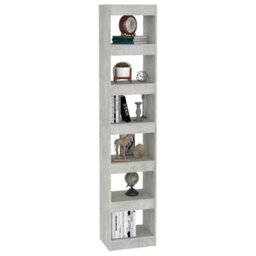 Vidaxl Book Cabinet/room Divider Concrete Grey 40X30X198 Cm Book Cabinets - thumbnail 4