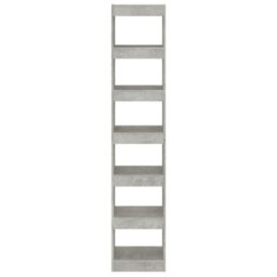 Vidaxl Book Cabinet/room Divider Concrete Grey 40X30X198 Cm Book Cabinets - thumbnail 5