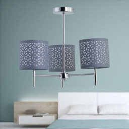 First Choice Lighting Set Of 2 Brea - Chrome 3 Arm Semi Flush Fittings Only - thumbnail 6