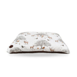 Snug & Cosy Pets Snug And Cosy Pets Woodland Lounger Cushion Reversible Dog Bed Cream Print Medium 90Cm
