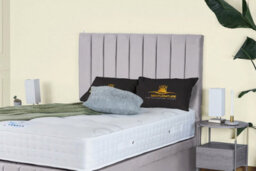 UKBEDFURNITURE Hamilton Plush Silver End Opening Divan Ottoman Bed With 54 Inch Headboard & 10 Inch Orthopaedic Mattress - thumbnail 3