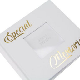 Happy Homewares Modern Special Memories Photo Album With Gold Foil Text - Holds 80 4X6 Pictures - thumbnail 3