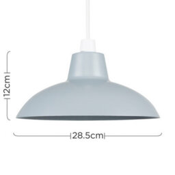 Valuelights Civic Metro Silver Ceiling Shade And Bulb (D)28.8Cm - thumbnail 6