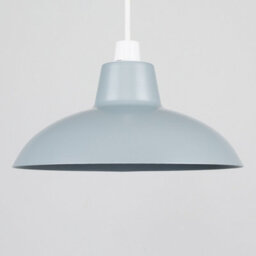 Valuelights Civic Metro Silver Ceiling Shade And Bulb (D)28.8Cm - thumbnail 4