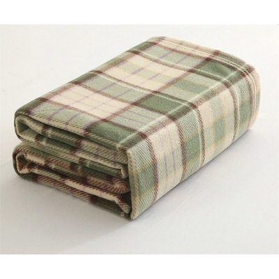 Tartan Fleece Blanket Sofa Throw Bed Throwover Cover Extra Large Sizes In Stock - image 1
