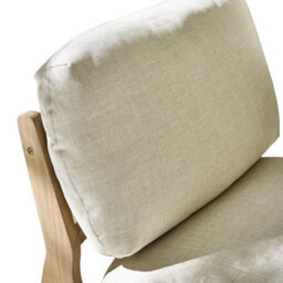 Furniturebox Uk Iko Solid Wood & Cream Indoor / Outdoor Accent Chair - thumbnail 6
