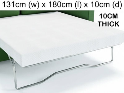 Save On Goods UK Replacement Reflex Foam Sofa Bed Mattress. Metal Action Sofabed Matress (131Cm (W) X 180Cm (L) X 10Cm (Thick)) - image 1