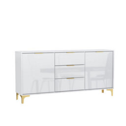 Sideboard Goldline Gloss 140Cm - Glossy White - thumbnail 8