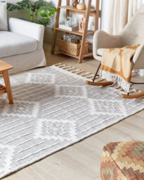 Beliani Outdoor Rug Tabiat Grey 140 X 200 Cm - thumbnail 2