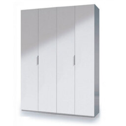 Direct Furniture Suppliers Ltd Max 4 Door Wardrobe 180Cm Wide - Satin White - thumbnail 3