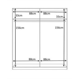 Direct Furniture Suppliers Ltd Max 4 Door Wardrobe 180Cm Wide - Satin White - thumbnail 8
