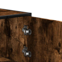 Walplus Highboard Smoked Oak 68X35X139 Cm Engineered Wood And Metal - thumbnail 8