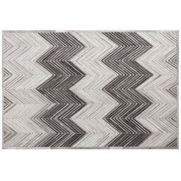 Beliani Rug Aytepe Grey 160 X 230 Cm Leather - thumbnail 5