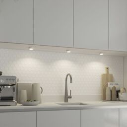 GoodHome Ledyard White Mains-Powered Led Neutral White Cabinet Downlight Ip20 (L)64mm (W)64mm, Pack Of 3 - thumbnail 7