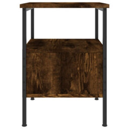 Berkfield Bedside Cabinet Smoked Oak 34X36X50 Cm Engineered Wood - thumbnail 7