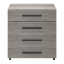 GoodHome Atomia Freestanding Matt Grey Oak Effect 4 Drawer Chest Of Drawers (H)800mm (W)750mm (D)450mm - thumbnail 1