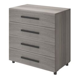 GoodHome Atomia Freestanding Matt Grey Oak Effect 4 Drawer Chest Of Drawers (H)800mm (W)750mm (D)450mm - thumbnail 2