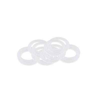 Neel Blue 40mm Plastic Washer For Eyelets, Self-Backing Rings For Eyelets, Tarpaulin, Curtain & Drapes, 10Pcs - image 1