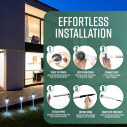 Globrite Solar Garden Lights - 10 Pack Stainless Steel - Waterproof Led Stake Lights For Pathways Driveways & Patio Décor - thumbnail 5