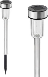 Globrite Solar Garden Lights - 10 Pack Stainless Steel - Waterproof Led Stake Lights For Pathways Driveways & Patio Décor - thumbnail 8