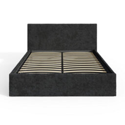 Gfw End Lift Ottoman Storage Bed King Black Crushed Velvet - thumbnail 3