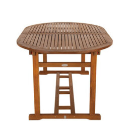 Charles Bentley Fsc Acacia Hardwood Oval Extendable Table - thumbnail 8