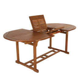 Charles Bentley Fsc Acacia Hardwood Oval Extendable Table - thumbnail 6