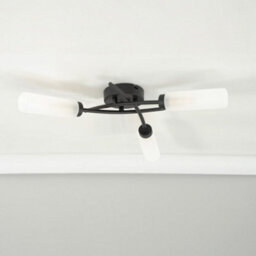Valuelights Maya 3 Way Curved Cross Over Design Matt Black Ceiling Light Fitting For Living Room Hallway - thumbnail 4
